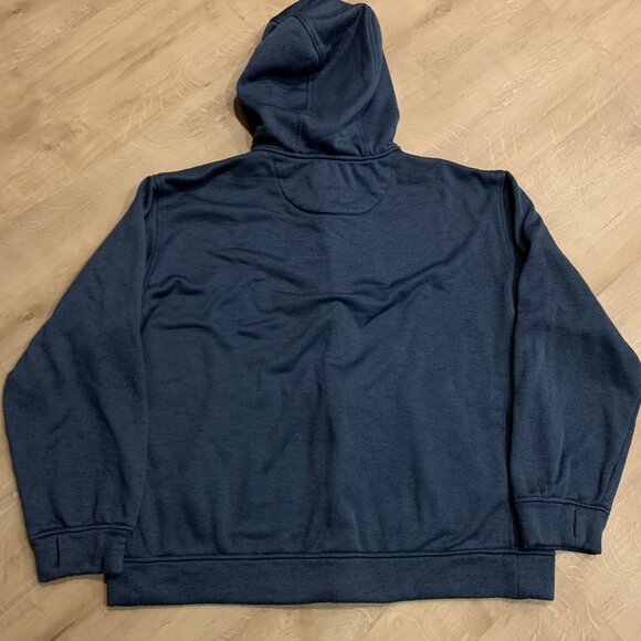 Burton Durable Goods Snowboards Full Zip Up DryRide Hoodie Men's XXL Navy Blue - Picture 8 of 8